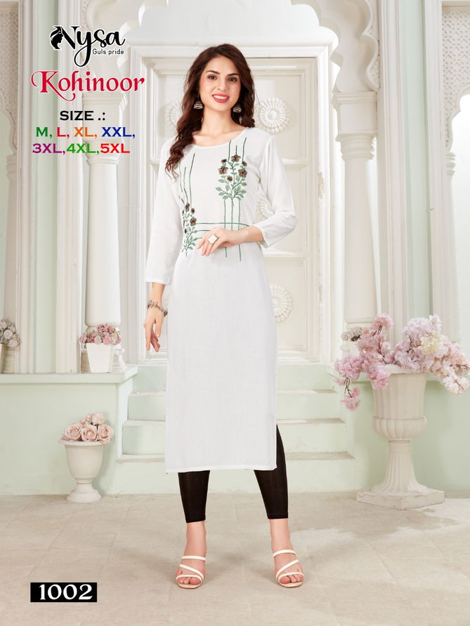 Nysa Kohinoor Ethnic Wear Wholesale Kurti Collection